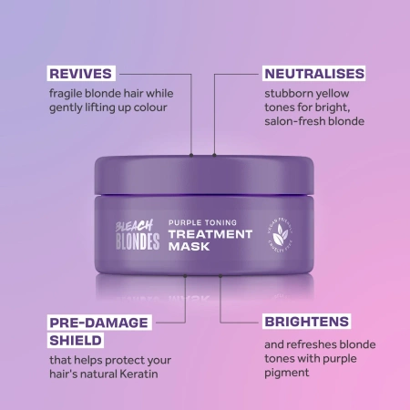 LEE STAFFORD Bleach Blondes Purple Toning Treatment Mask maska do włosów 200ml