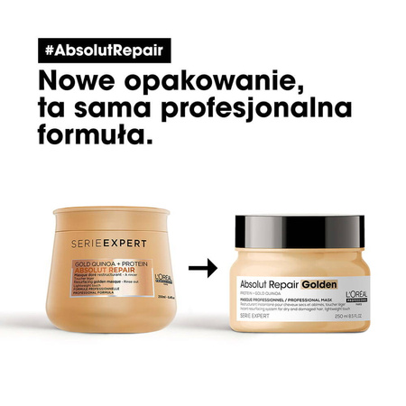 L'OREAL Absolut Repair Golden lekka maska odbudowująca do włosów 250ml